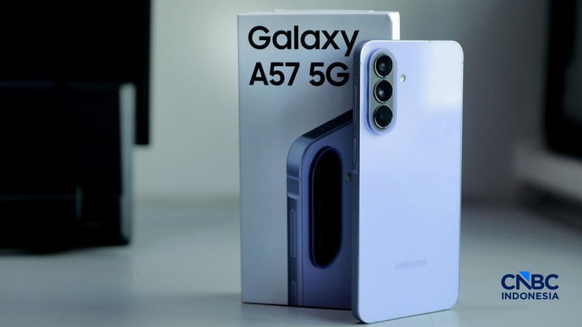 Foto: Samsung Galaxy A57 5G. (CNBC Indonesia/Muhammad Sabki)