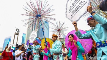 Ilustrasi perayaan HUT DKI Jakarta (Gilang Faturahman/detikFoto)
