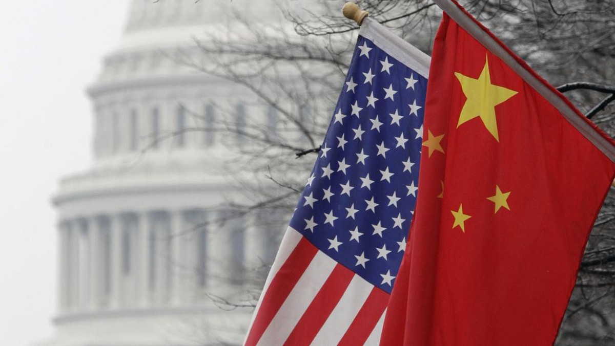Foto: Bendera AS dan China. (AP Photo)