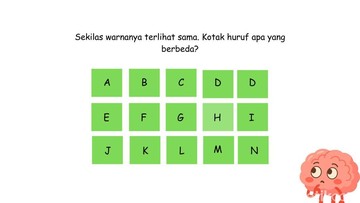 Uji Ketajaman Visual: Tantangan Menemukan Objek Berbeda Warna untuk Melatih Fokus