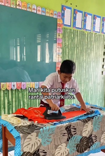 Guru Inspiratif di Bangka Ajarkan Siswa Laki-Laki Menyetrika, Bekal Mandiri Putus Stigma Gender