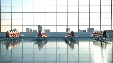 Ilustrasi bandara (Getty Images/iStockphoto/stickytoffeepudding)