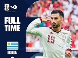 Pemain Spanyol, Alex Baena usai membobol gawang Uruguay di laga pamungkas Grup H Piala Dunia 2026. (Foto: inst @tvrisports)