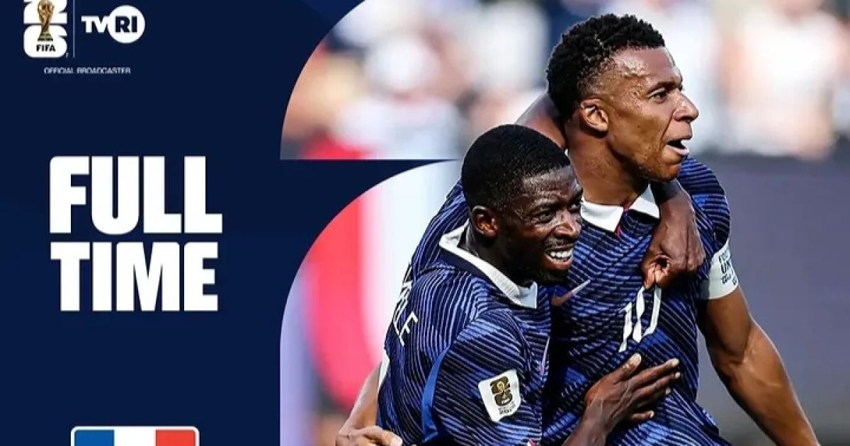 Amankan Tiket 16 Besar Piala Dunia 2026, Prancis Sukses Hancurkan Swedia Tiga Gol Tanpa Balas (Sumber Foto: TVRI Sport)