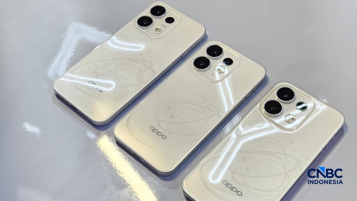 Foto: Oppo reno 16. (CNBC Indonesia/Intan Rakhmayanti)
