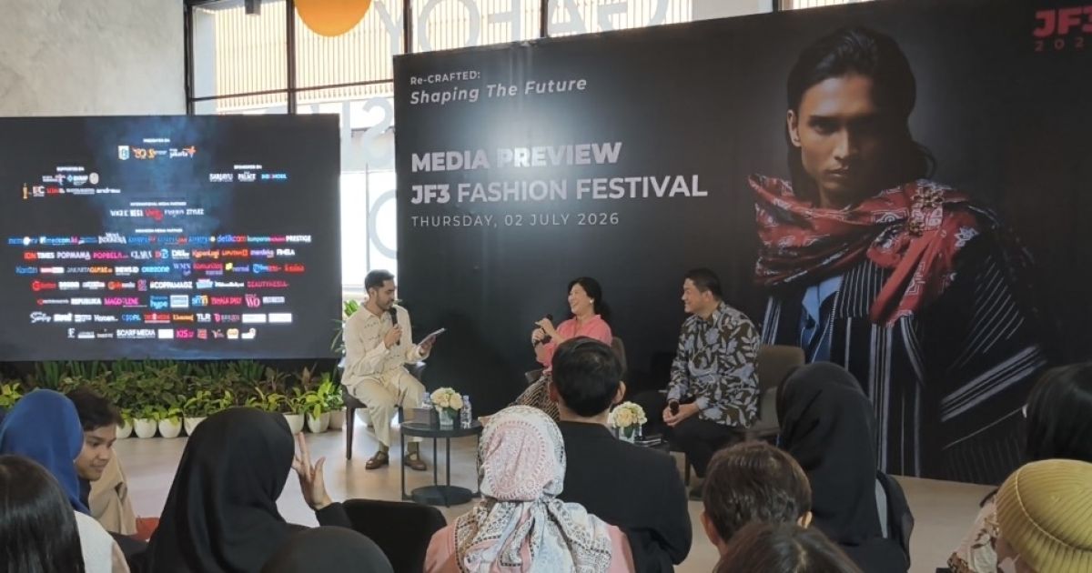Puluhan desainer dalam dan luar negeri meramaikan festival fesyen JF3 2026 di Summarecon Mall Kelapa Gading, Jakarta Utara pada 23-29 Juli 2026. [Foto: Jakarta Hype]