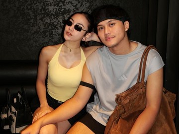 Rizky Febian mengatakan Mahalini juga menjadi partner olahraga. Ini momen mereka lagi lari bareng. (Foto: dok Instagram rizkyfbian)
