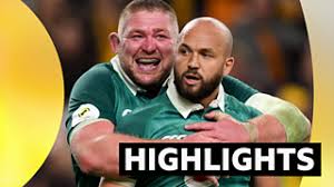 Figure caption, Highlights: Ireland beat Australia in Nations Championship