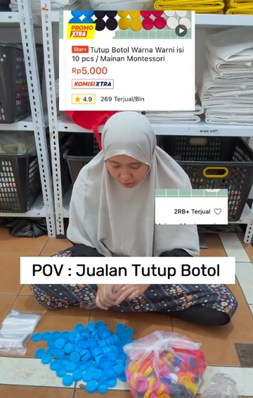 Ibu Rumah Tangga di Jakarta Raup Omzet Jutaan Rupiah dari Penjualan Tutup Botol Plastik Bekas