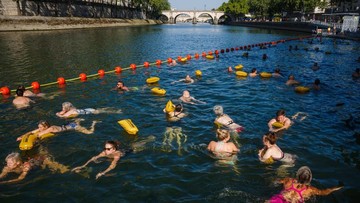 Sungai Seine di Paris. (Dimitar Dilkoff/AFP/Getty Images)