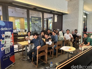 Tak hanya mengundang untuk minum kopi bersama, komunitas Ngopi Yuk dari detikFood juga mengadakan workshop menarik. Kali ini lokasinya berada di Suasana Kopi, Sarinah, Thamrin (11/7/2026). Foto: Tim detikFood