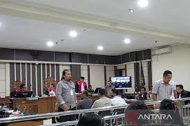 Sidang kasus dugaan suap dan penerimaan gratifikasi Bupati Non-aktif Pati, Sudewa, di Pengadilan Tipikor Semarang, Senin (13/7/2026). ANTARA/I.C. Senjaya