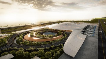 Desain arsitektur Bandara Bali Utara (Dok. Alien DC)