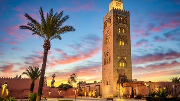Ilustrasi Masjid Koutoubia di Maroko. Foto: Getty Images/Eloi_Omella