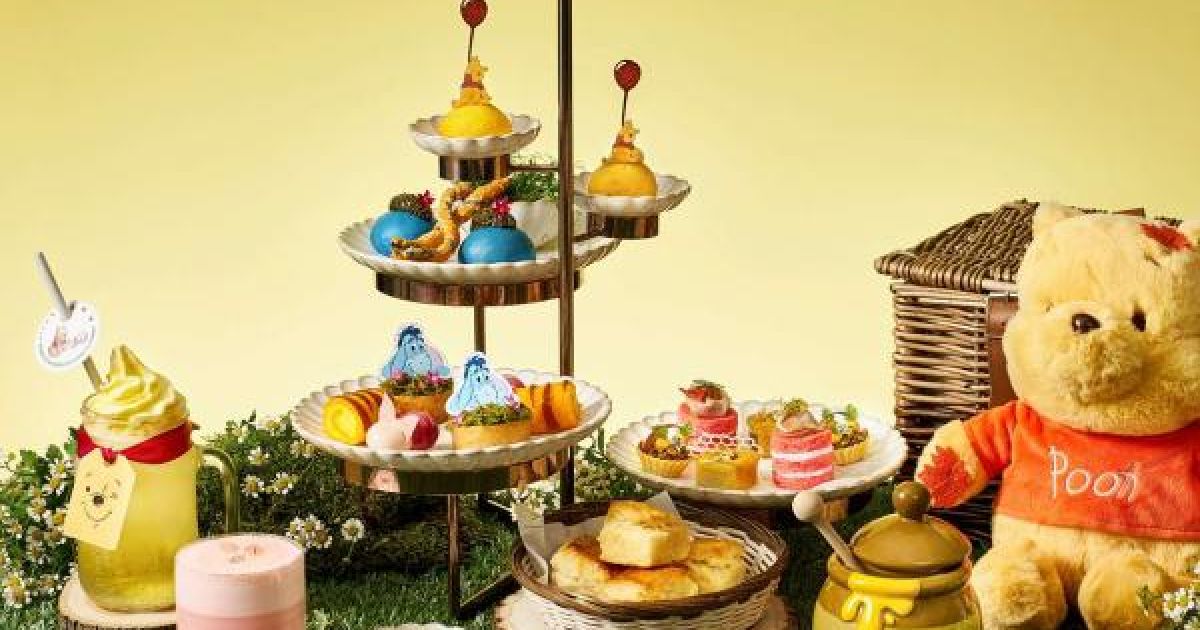 Nikmati sensasi high tea tematik Winnie the Pooh di SKAI Restaurant, Singapura, yang memadukan keajaiban Disney dengan kekayaan madu nusantara. (Foto: ist)