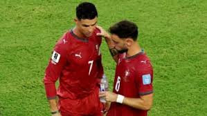 Cristiano Ronaldo dan Bruno Fernandes di Timnas Portugal