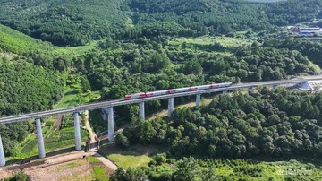 Kereta China ke Rusia (Xinhua)