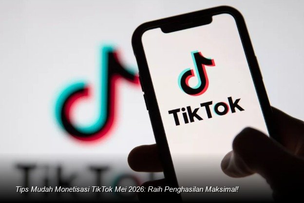 Ilustrasi smartphone menampilkan antarmuka TikTok dengan notifikasi dana masuk dan ikon Diamond, menunjukkan potensi penghasilan digital.