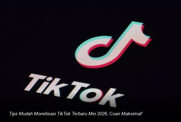 Ilustrasi smartphone menampilkan antarmuka aplikasi TikTok dengan notifikasi pop-up bertuliskan 