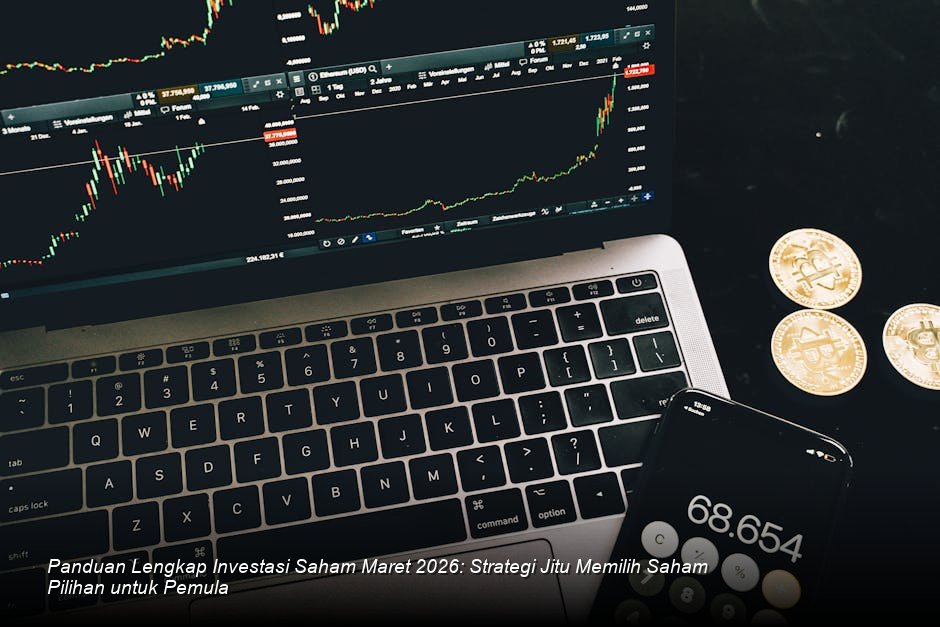 Chart candle-stick berwarna hijau yang menunjukkan tren kenaikan stabil di Bursa Efek Indonesia.